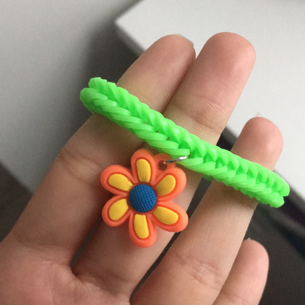 Rainbow loom charm bracelet